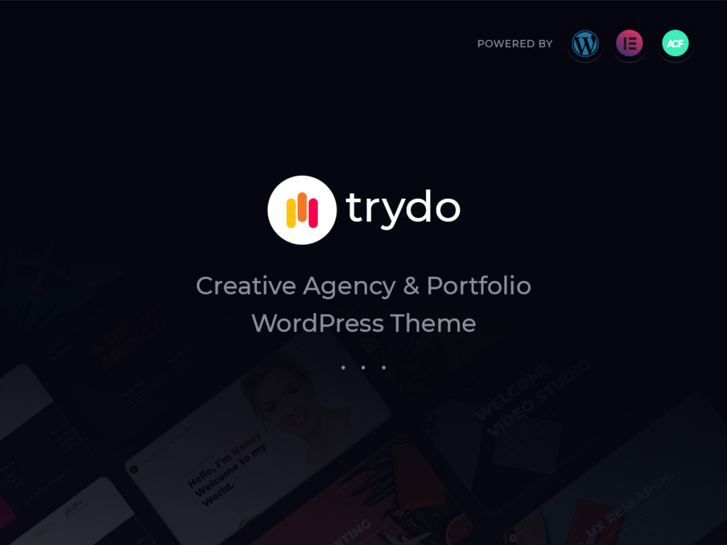 🎨 Trydo – Free Creative Agency & Portfolio WordPress Theme 🚀