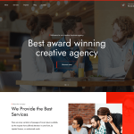 Sominx WordPress Theme Homepage Screenshot – Creative Agency Template