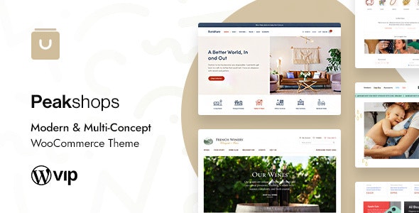 PeakShops Nulled WooCommerce WordPress Theme