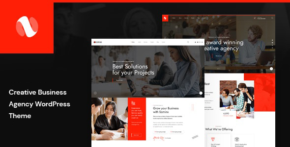 Somnix Nulled Digital Agency WordPress Theme