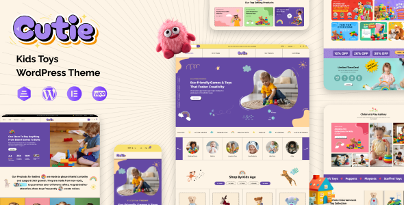 Cutie Nulled Kids School & Toy Store Theme