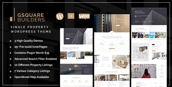 GSquare Nulled Real Estate WordPress Theme