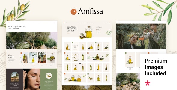Amfissa Organic Olive Nulled Theme Preview