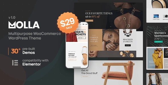 Molla Nulled WooCommerce Theme Preview