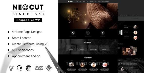 NeoSalon Nulled WordPress Theme for Barbers