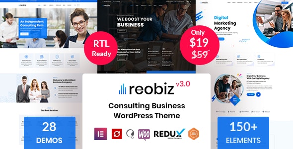 Reobiz Nulled Consulting Business WordPress Theme