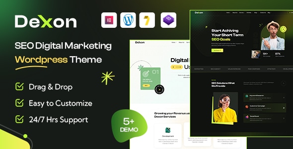 Dexon Nulled SEO WordPress Theme