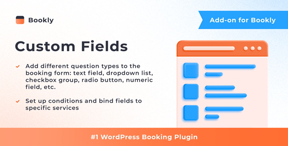 Bookly Addon Custom Fields – advanced booking form customization