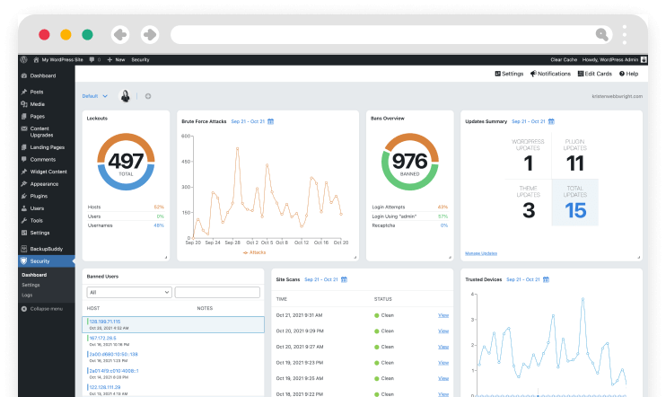 iThemes Security Pro WordPress Security Plugin Interface