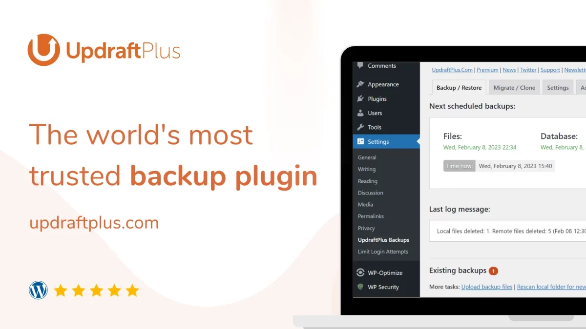 UpdraftPlus WordPress Backup and Restore Plugin