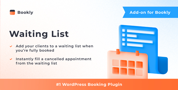 Bookly Addon Waiting List – join queue, auto-notify and auto-book for appointments