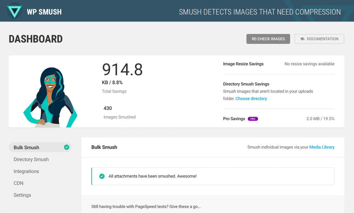 WP Smush Pro WordPress Image Optimization Plugin