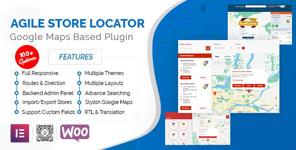 Agile Store Locator WordPress plugin — map and store locator interface