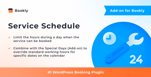 Bookly Addon Service Schedule WordPress plugin — advanced service scheduling and staff availability