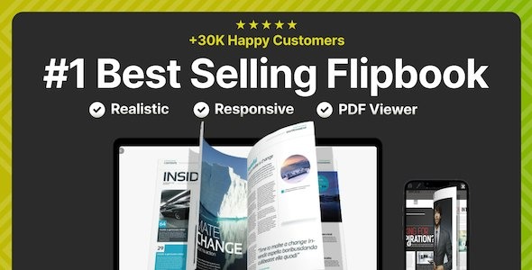 Real3D Flipbook WordPress plugin — interactive 3D flipbook viewer