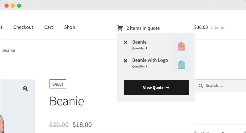 WooCommerce Request a Quote & Bargaining Plugin Preview